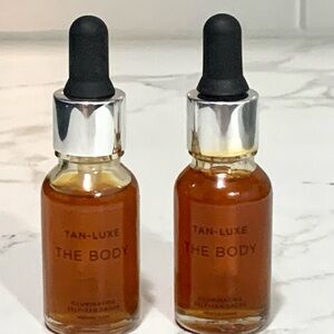 2X - 0.5 oz Tan Luxe THE BODY Light - Medium Illuminating Self-Tan Drops NWOB